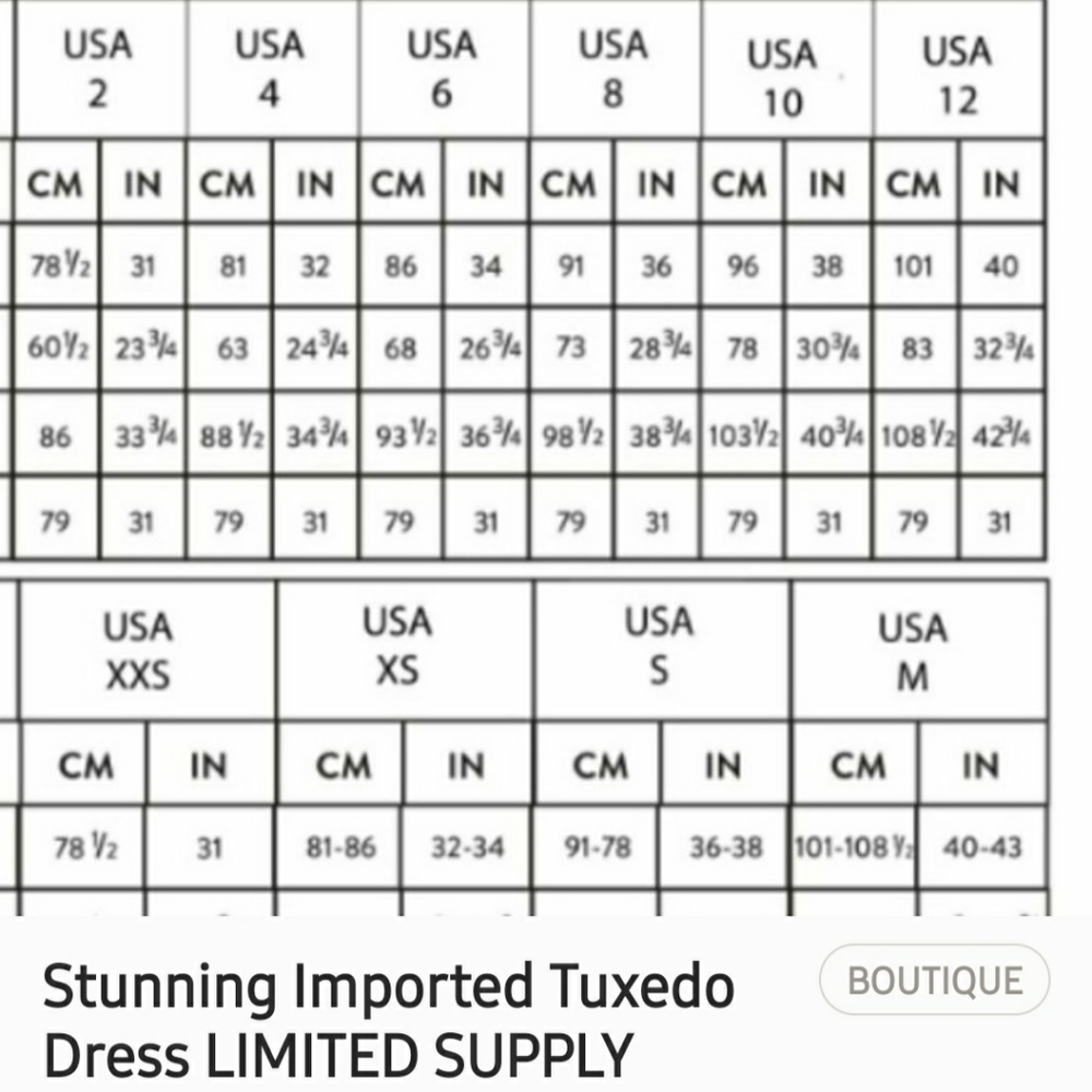 Stunning Imported Tuxedo Dress LIMITED SUPPLY - Picture 8 of 8
